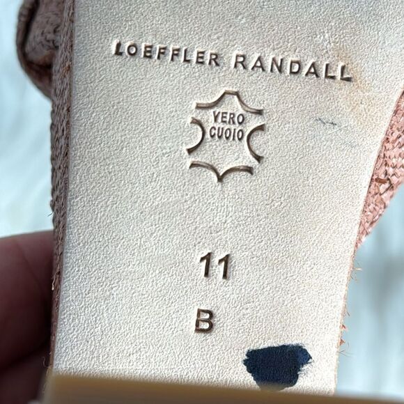 Loeffler Randall Fae Braided Raffia Platform Ankle Strap Sandals Sz 11 - Picture 6 of 7